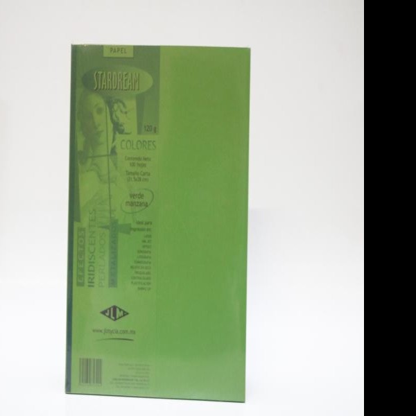 PAPEL STARDREAM CTA. 120G. 2C. VERDE MANZ PAQUETE C100H.